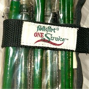 Plaid FolkArt One Stroke Full Brush Set 13 Pieces Excellent PreLoved.